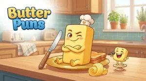Funny butter character