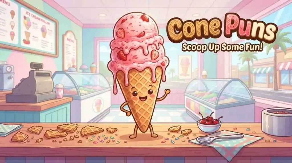 Funny ice cream cone