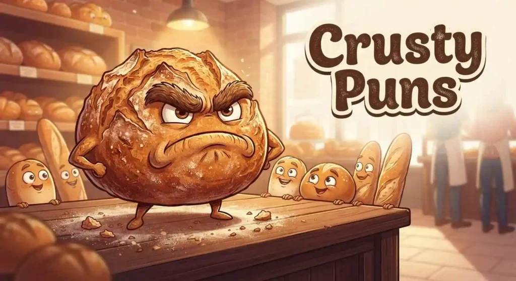 Crusty sourdough bread