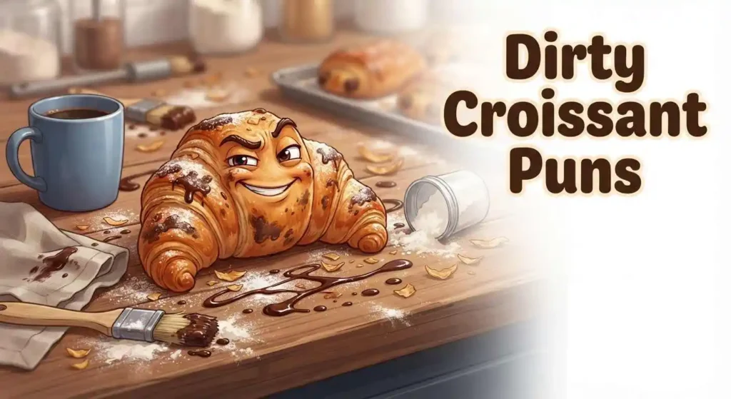 Mischievous dirty croissant