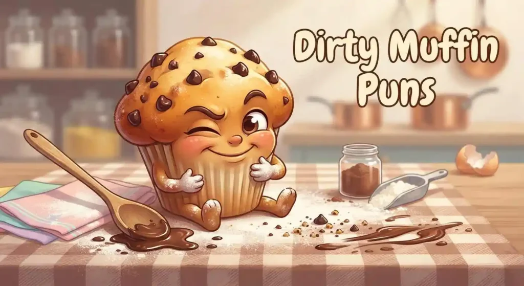 Cheeky muffin with crumbs