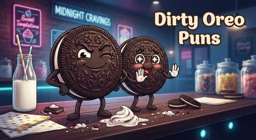 Mischievous Oreo cookie humor