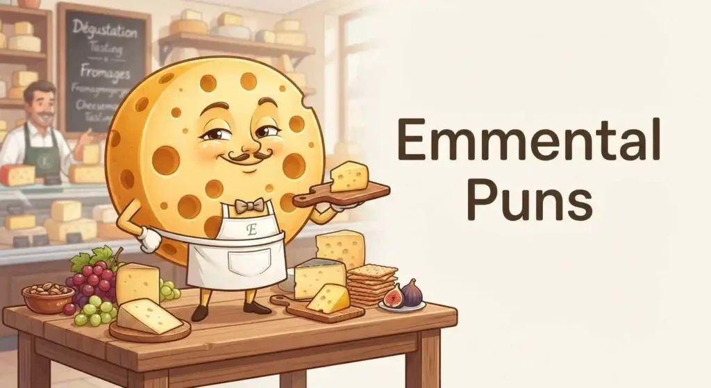 Funny Emmental cheese