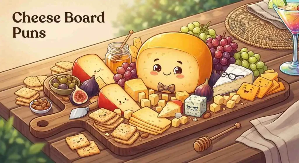 Gouda cheese board with friends