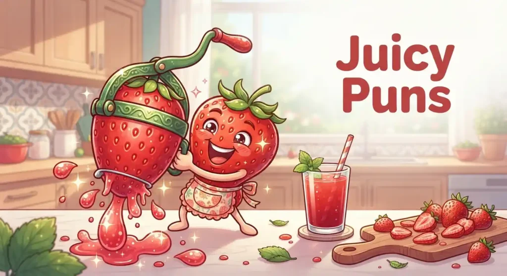 Juicy strawberry character