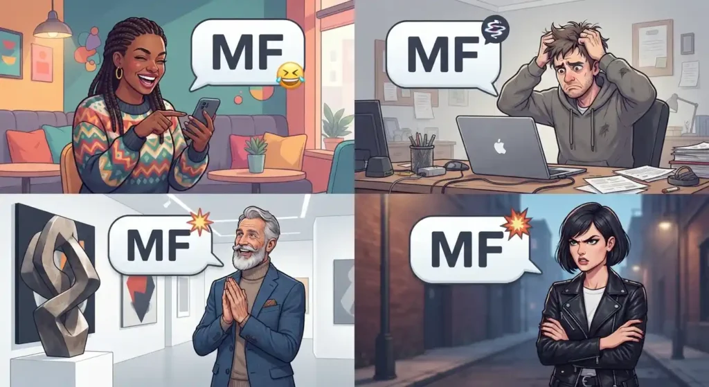 Different MF texting tones shown