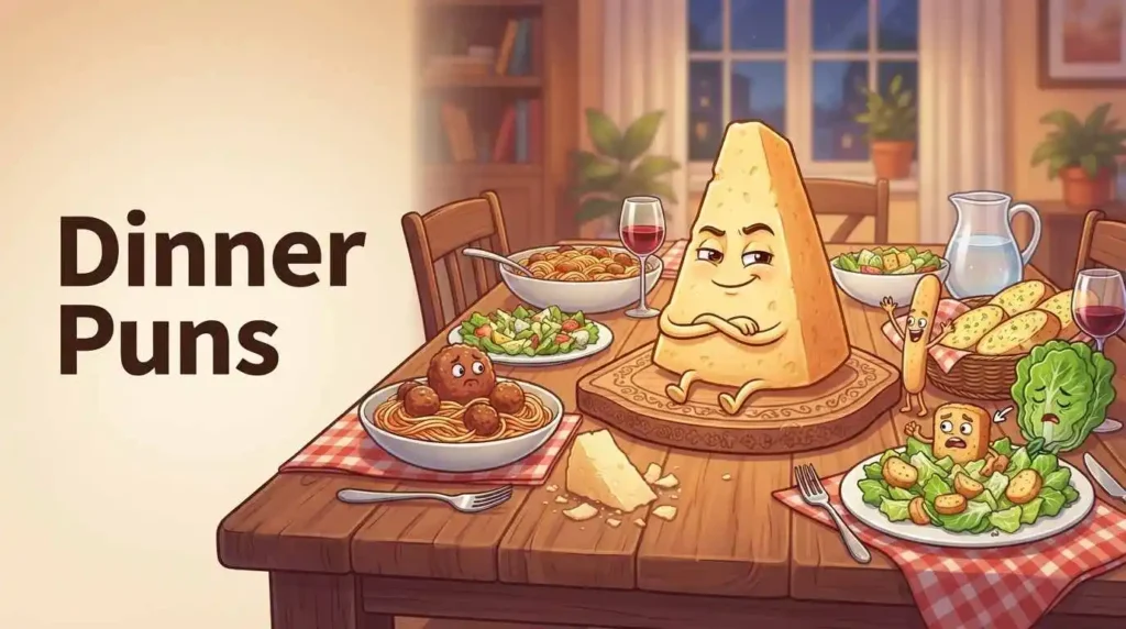 Funny Parmesan dinner