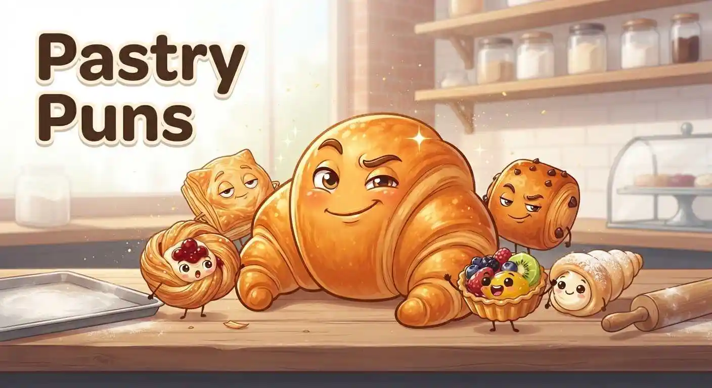 Colorful pastries with funny expressions