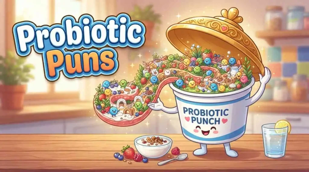 Funny probiotic yogurt