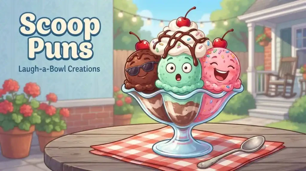 Playful ice cream scoop