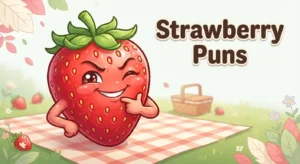 Cute strawberry pun