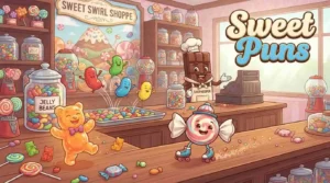 Funny sweet treats smiling