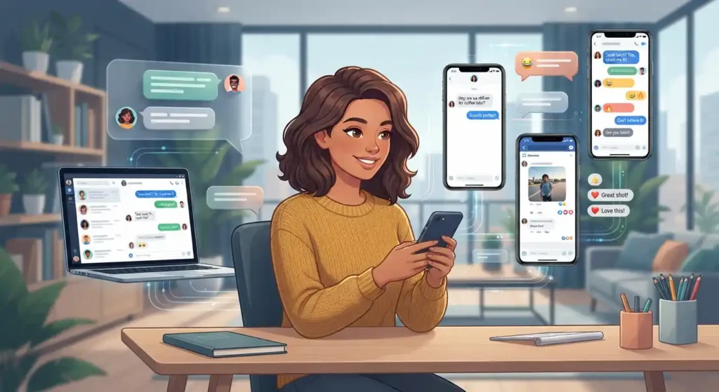 Adults using TS in texts, DMs, and group chats