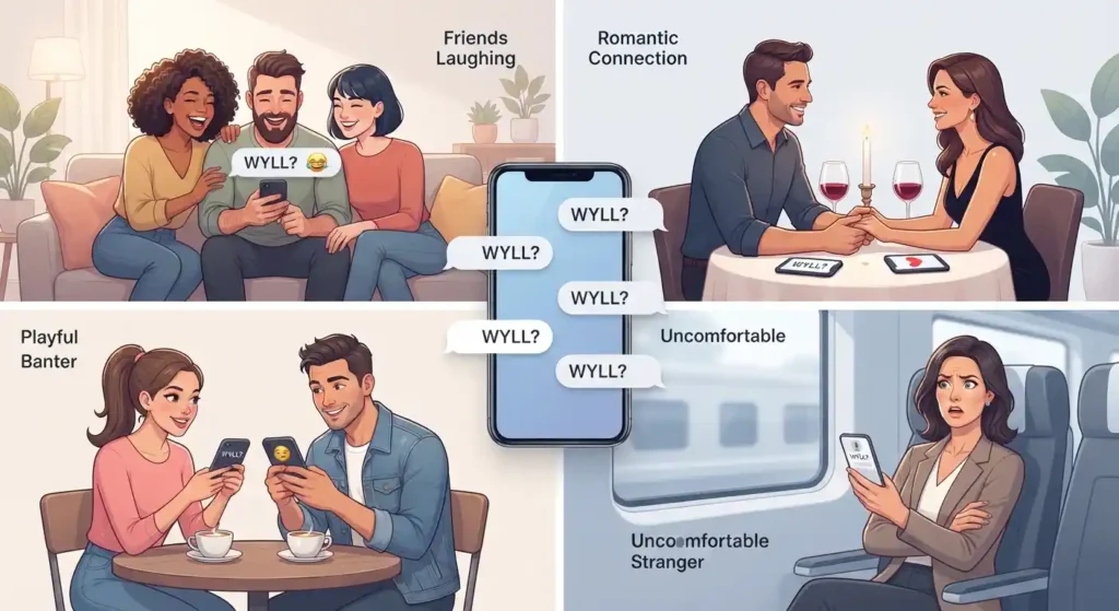 Different tones of a WYLL message